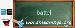 WordMeaning blackboard for battel